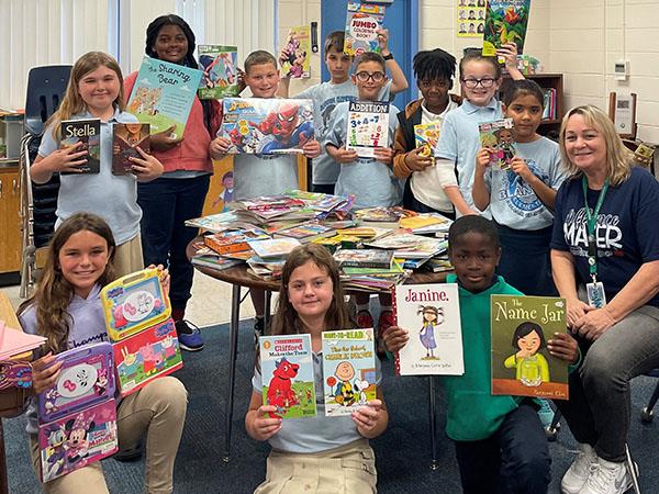 Ms. Holland, Blanton Elementary’s School Counselor and her SAVE Club led a book drive for children receiving care at Johns Hopkins All Children’s Hospital during the month of Jan/Feb.  